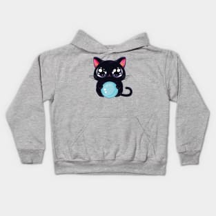 Magic Black Cat Meowgical Kids Hoodie